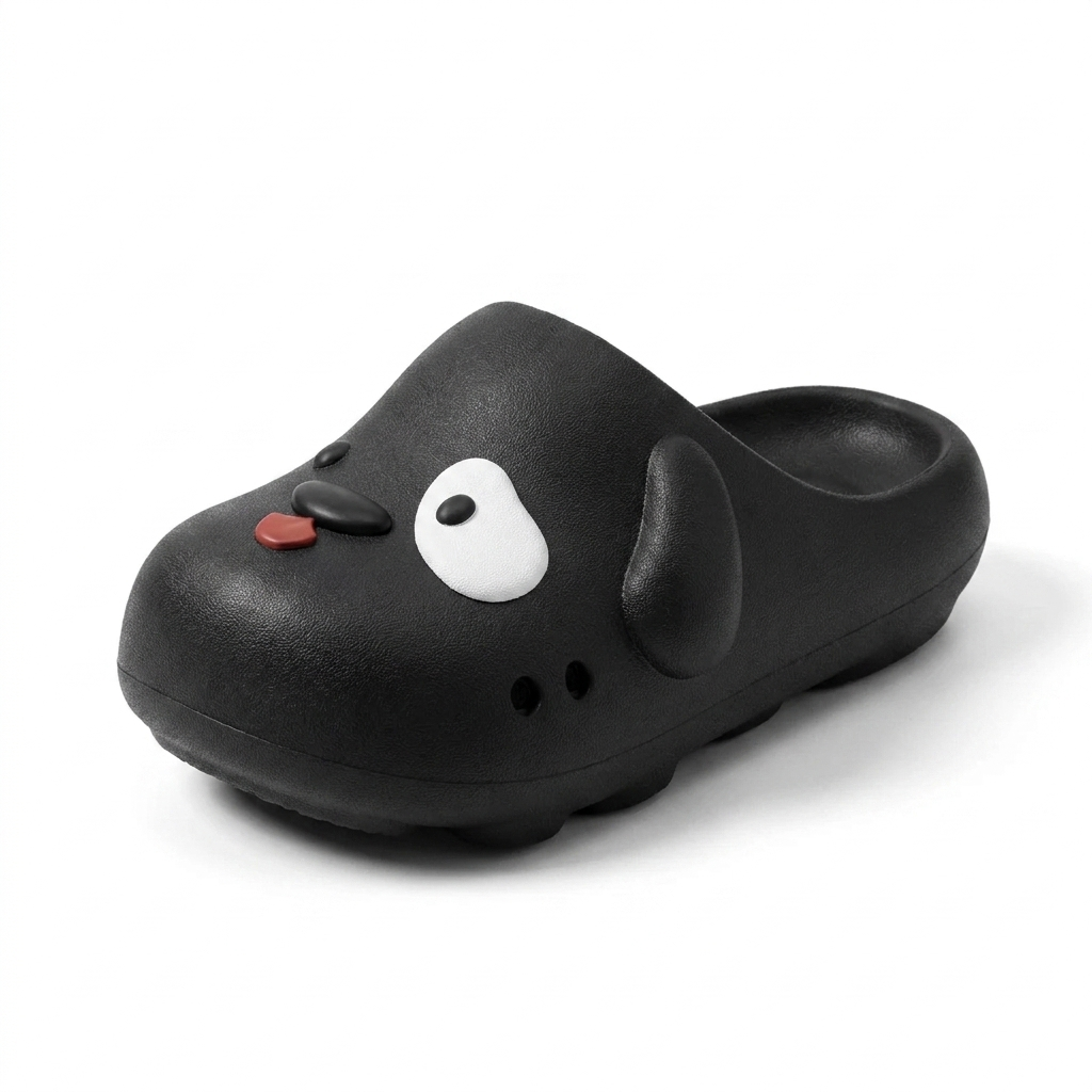 Paw Print Pup — Puppy Face Clog Slippers