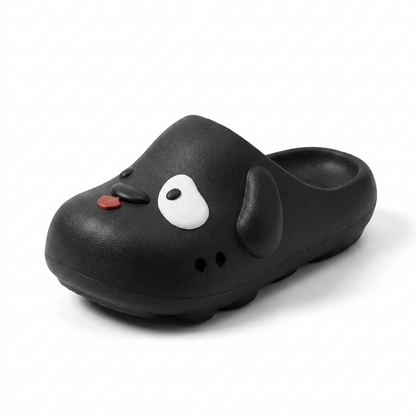 Paw Print Pup — Puppy Face Clog Slippers