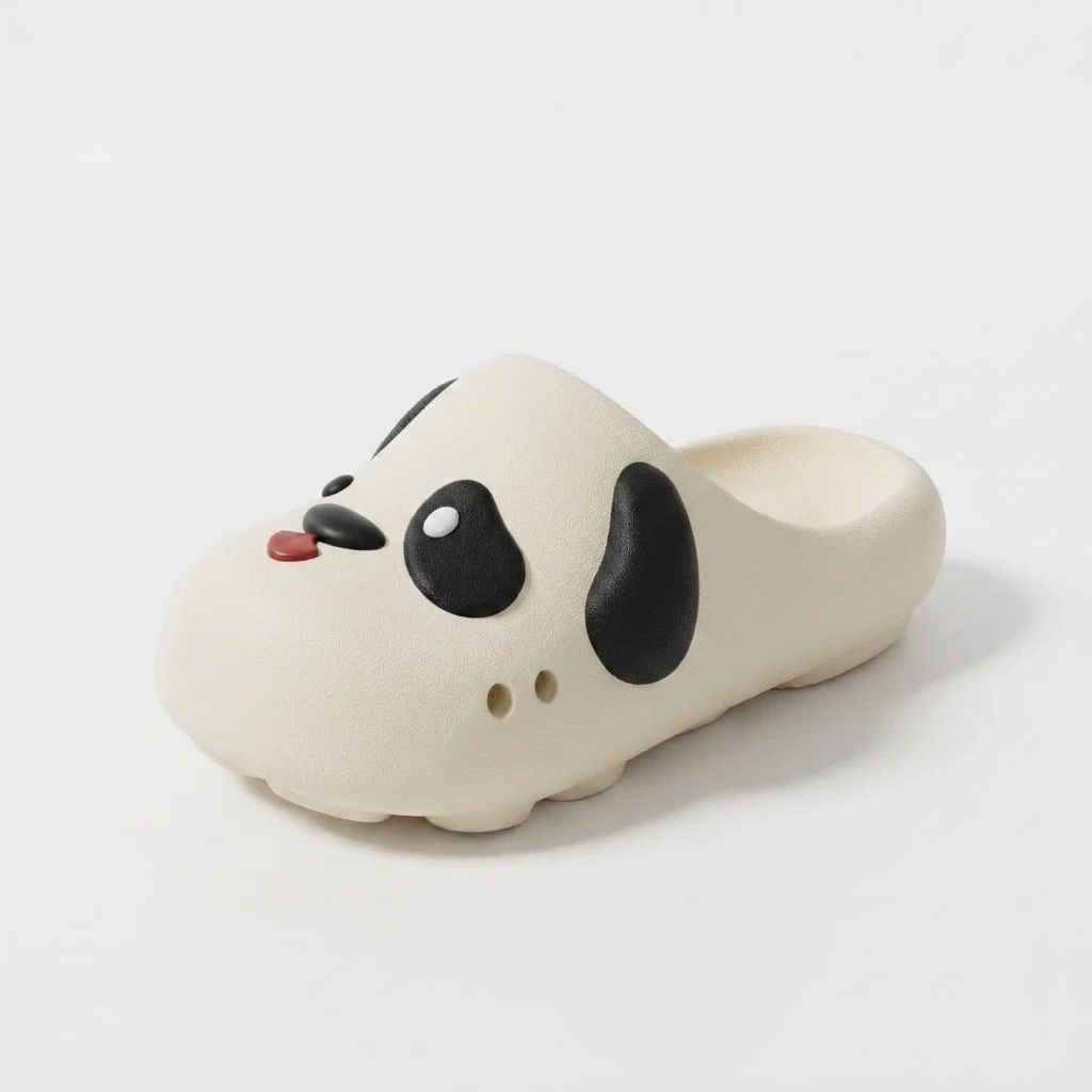Paw Print Pup — Puppy Face Clog Slippers