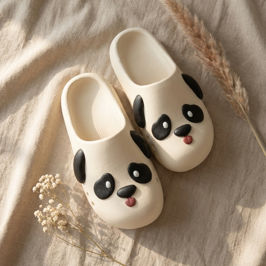 Paw Print Pup — Puppy Face Clog Slippers