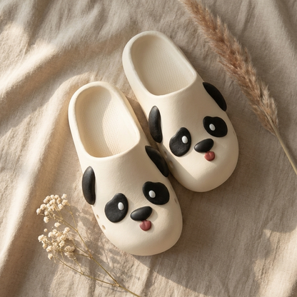Paw Print Pup — Puppy Face Clog Slippers