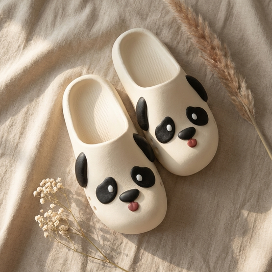 Paw Print Pup — Puppy Face Clog Slippers