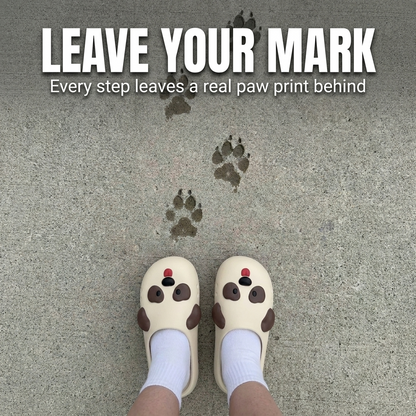 Paw Print Pup — Puppy Face Clog Slippers