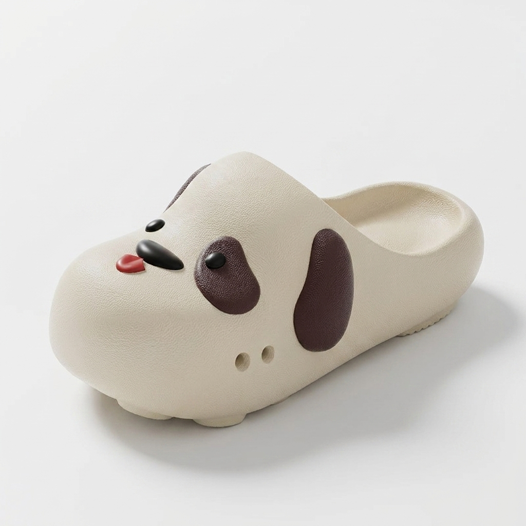 Paw Print Pup — Puppy Face Clog Slippers